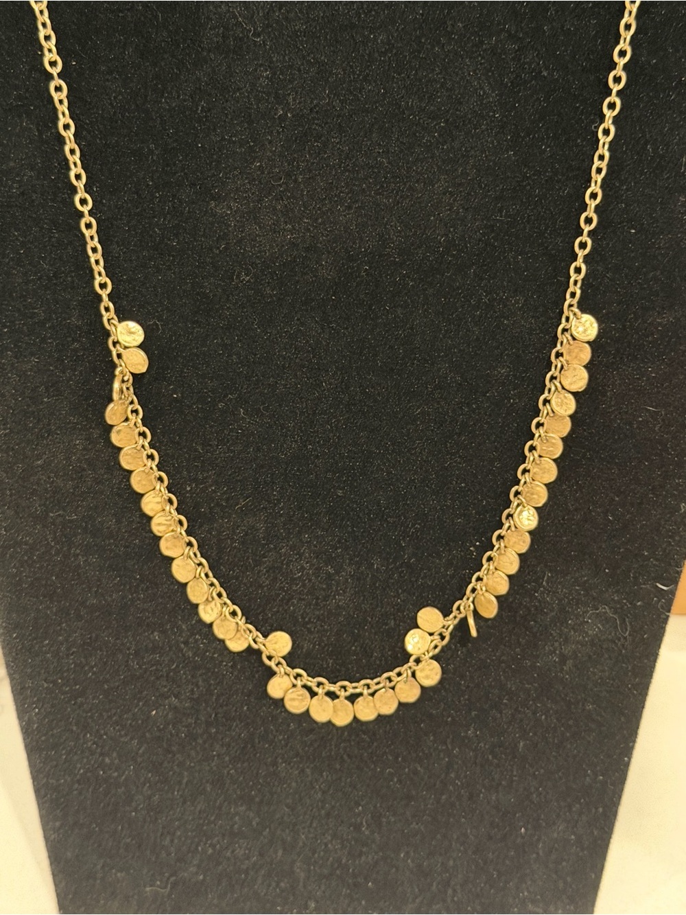 Vintage Silpada K&R brass Coin Charm Necklace - Women Jewelry